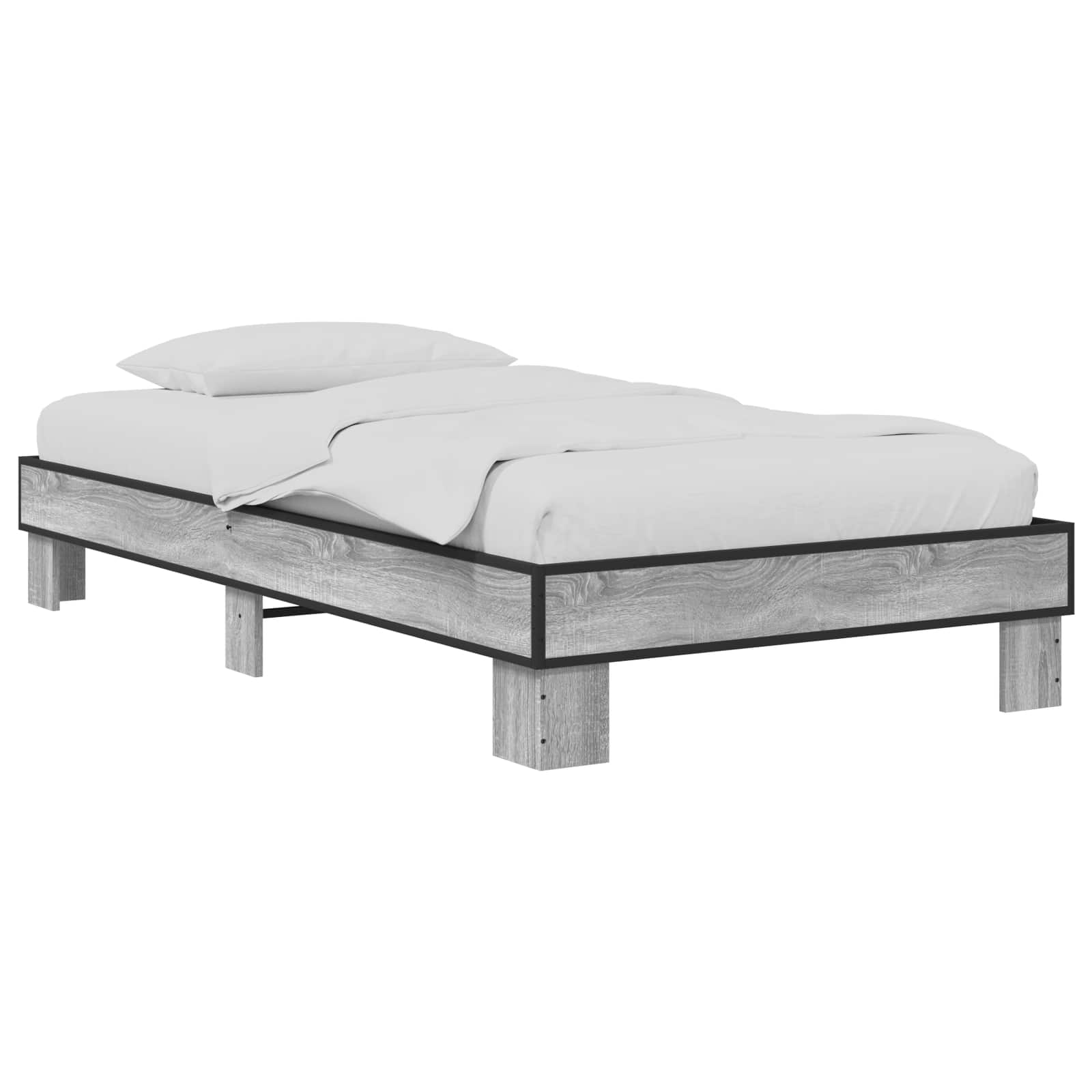 Cama com Túnel 4 Peças Carvalho Artesanal e Azul-Claro