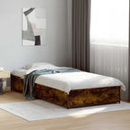 Estructura de cama Roble Ahumado 80 x 200 cm