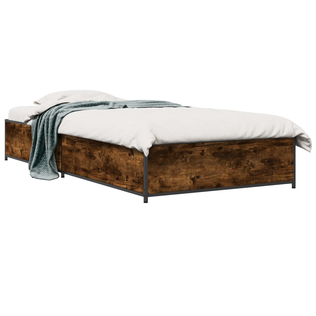 Estructura de cama Roble Ahumado 80 x 200 cm