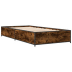 Estructura de cama Roble Ahumado 80 x 200 cm