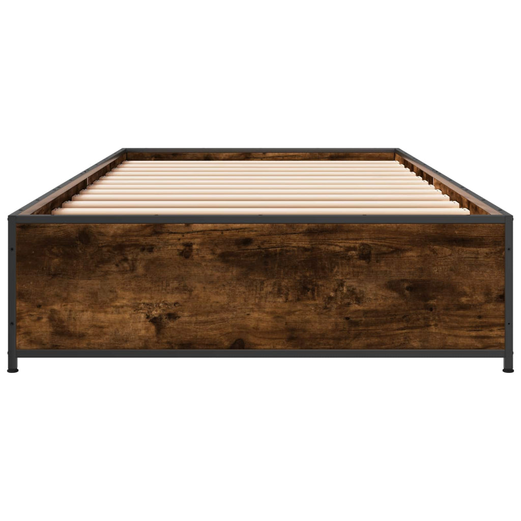 Estructura de cama Roble Ahumado 80 x 200 cm
