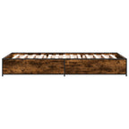 Estructura de cama Roble Ahumado 80 x 200 cm