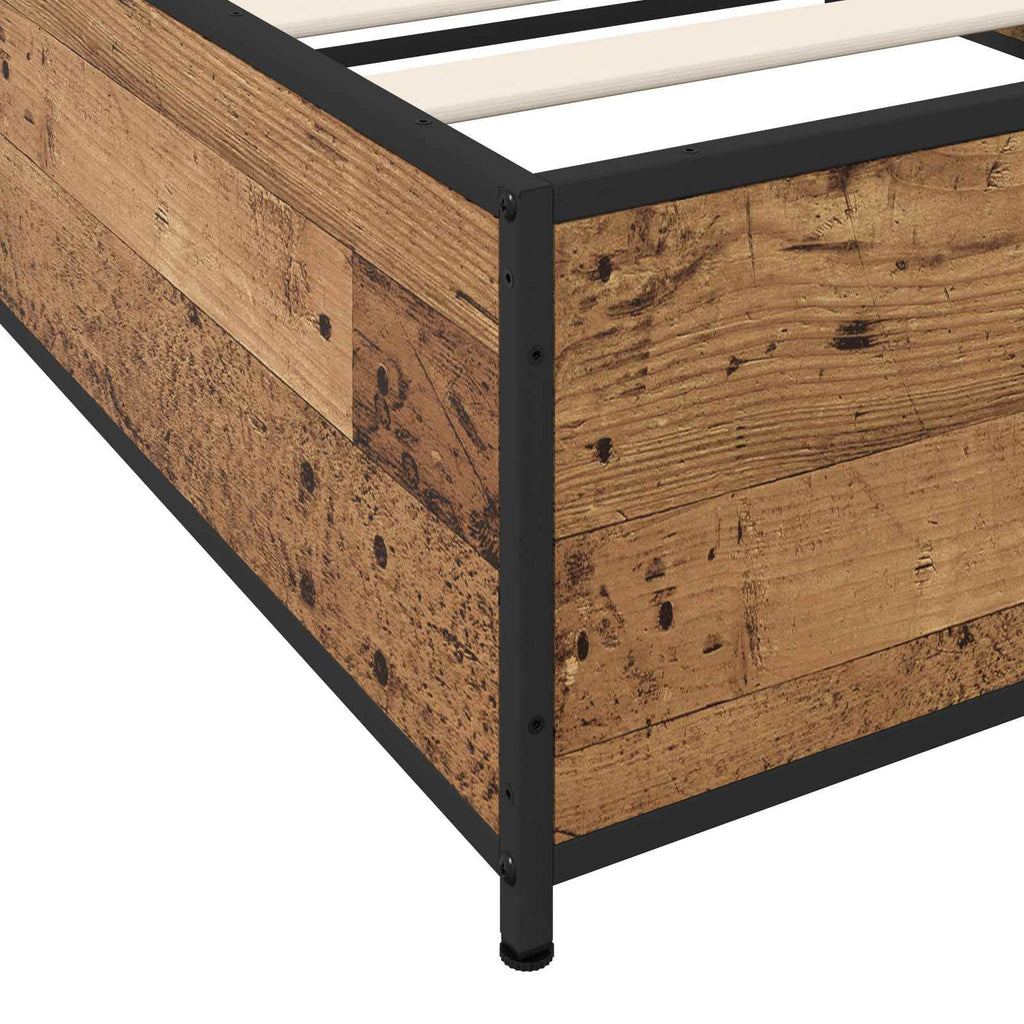 Estructura de cama Madera envejecida 80 x 200 cm