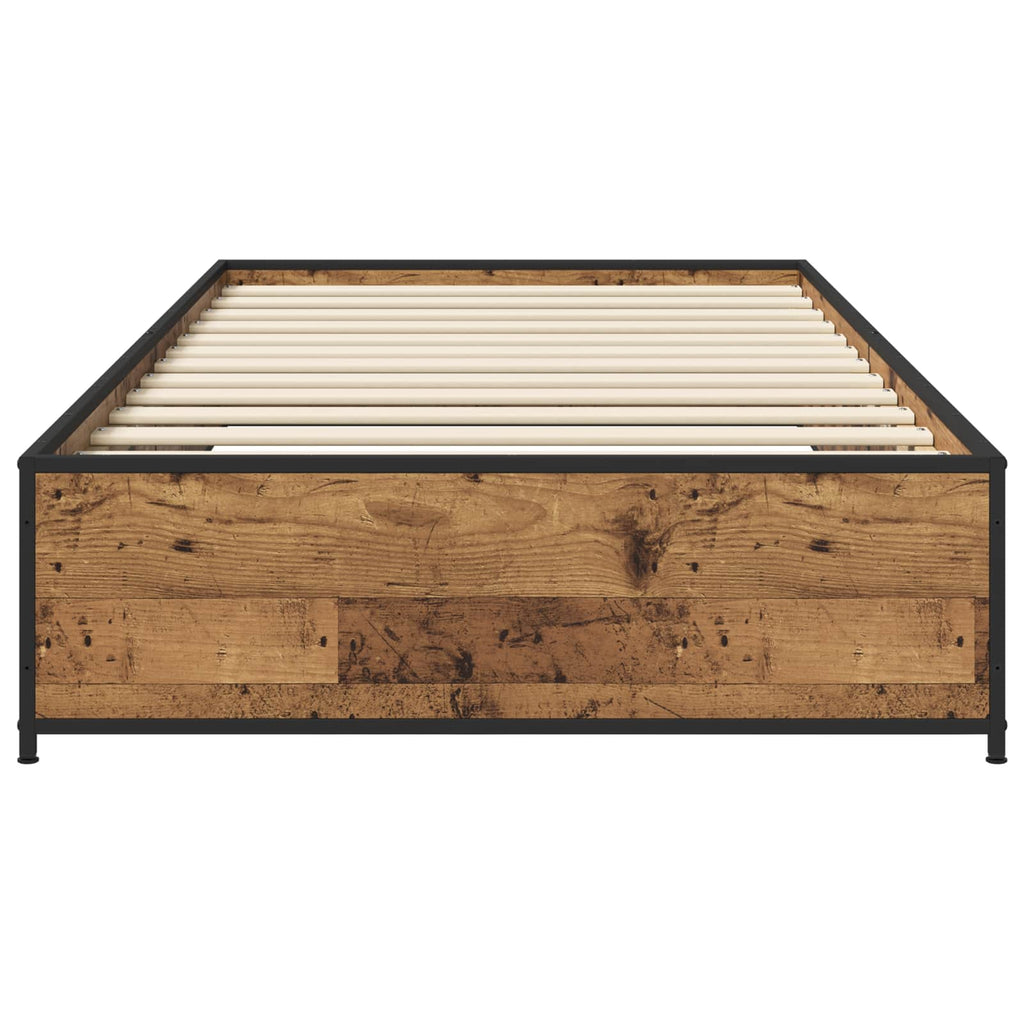 Estructura de cama Madera envejecida 80 x 200 cm