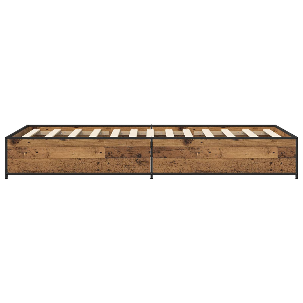 Estructura de cama Madera envejecida 80 x 200 cm