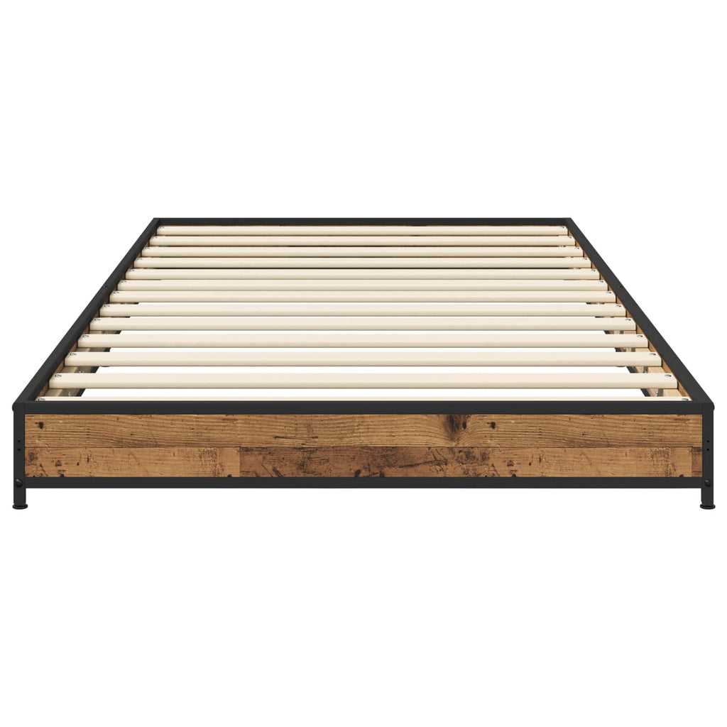 Estructura de cama Madera envejecida 80 x 200 cm