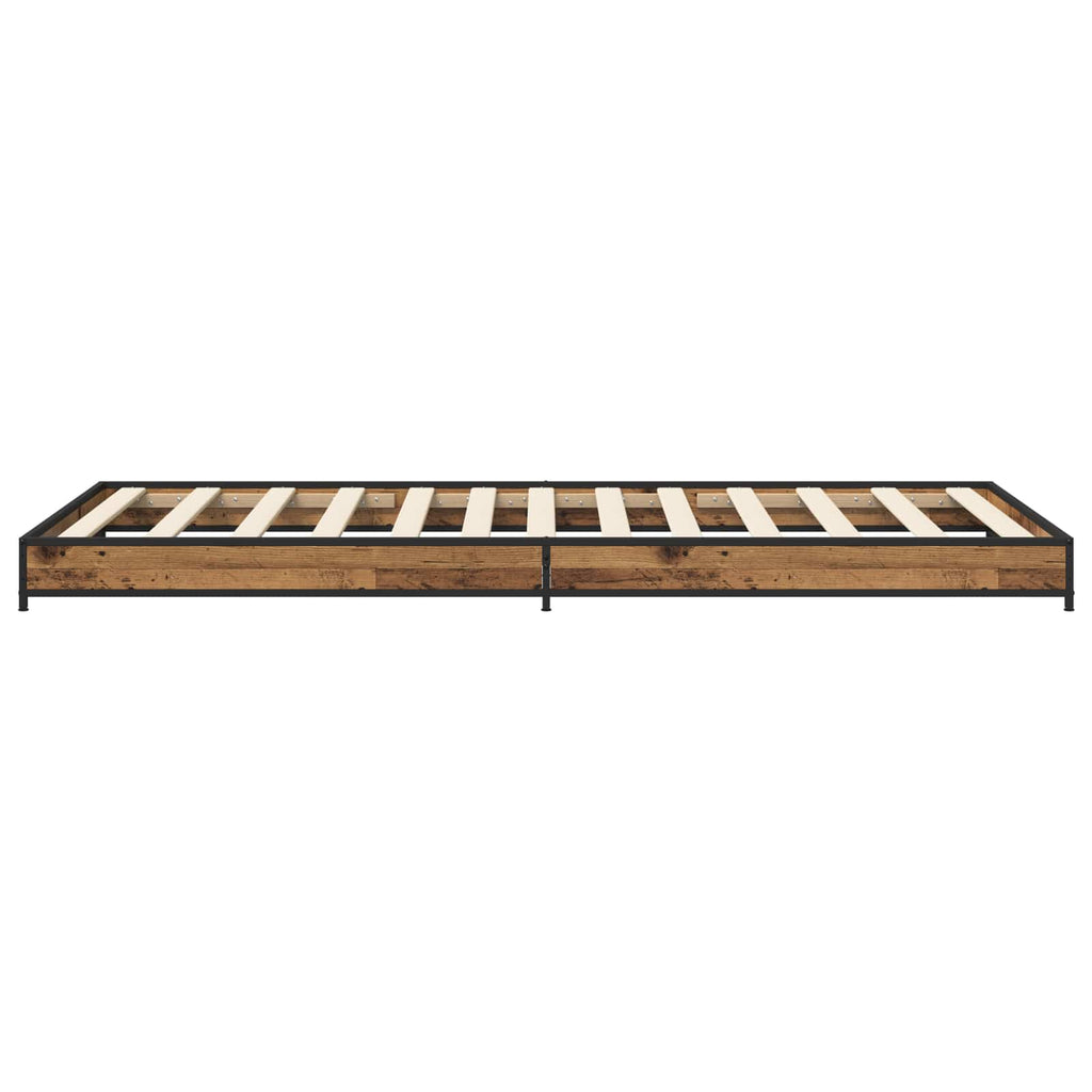 Estructura de cama Madera envejecida 80 x 200 cm