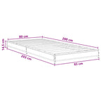 Estructura de cama Madera envejecida 80 x 200 cm