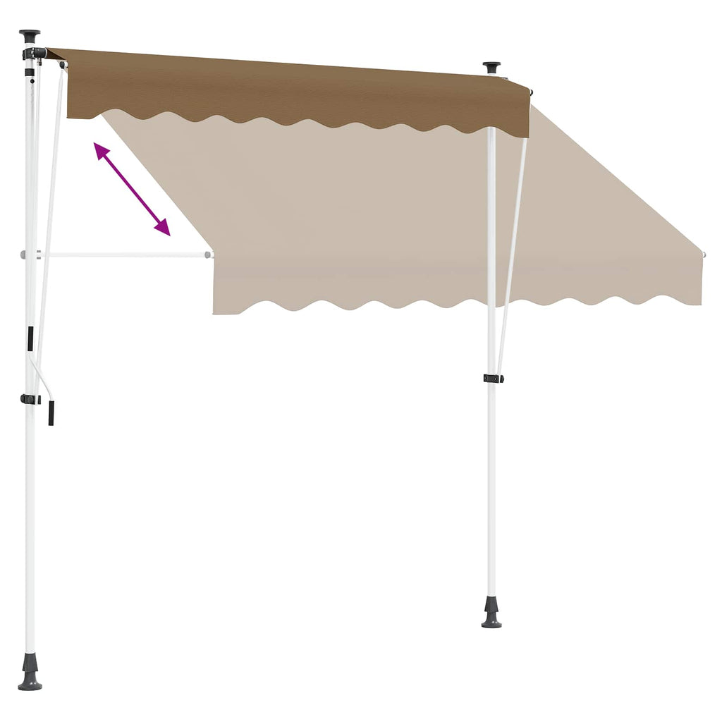 Toldo retráctil manual