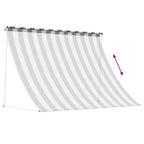Toldo Antracita y Blanco 100 x 150 cm