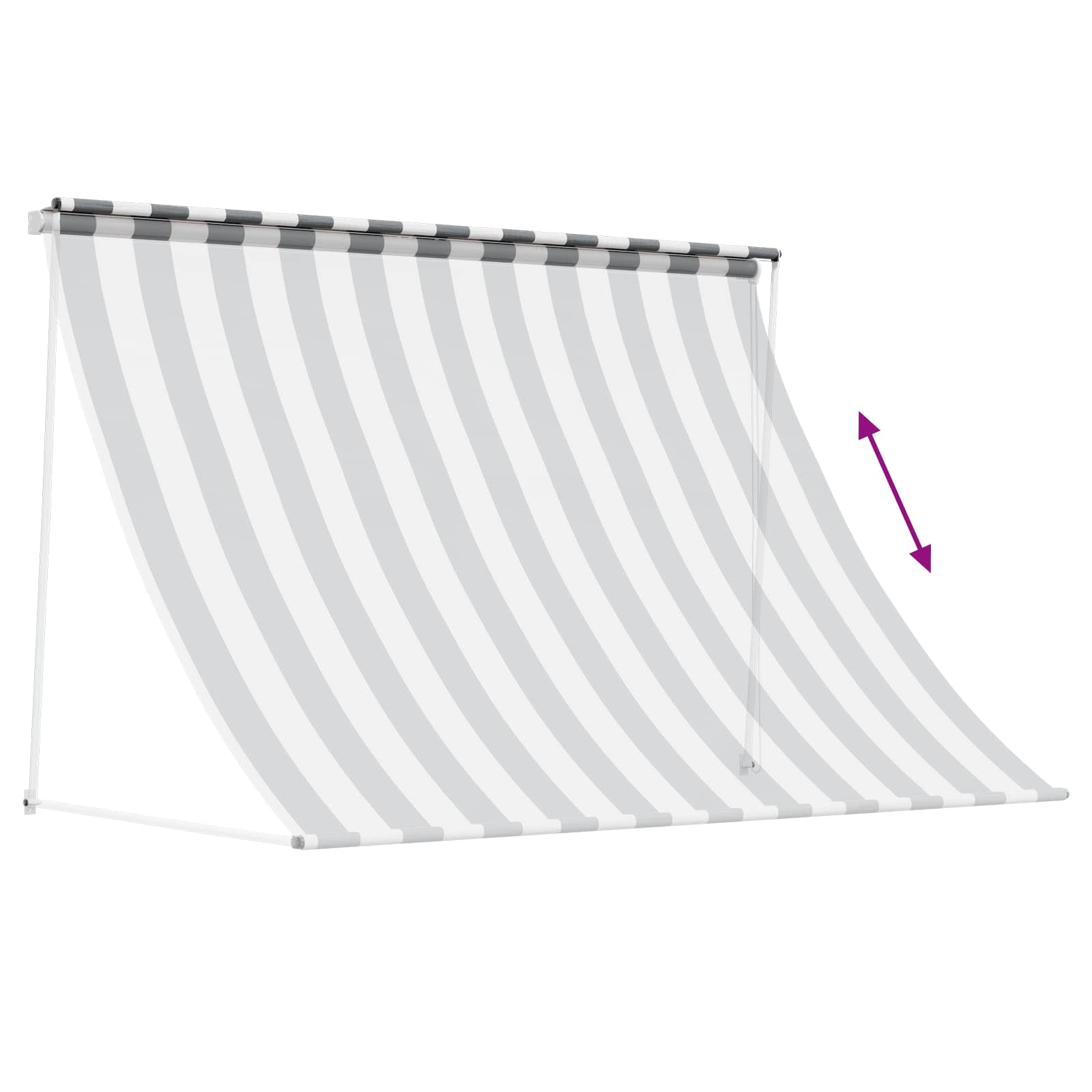Toldo Antracita y Blanco 100 x 150 cm