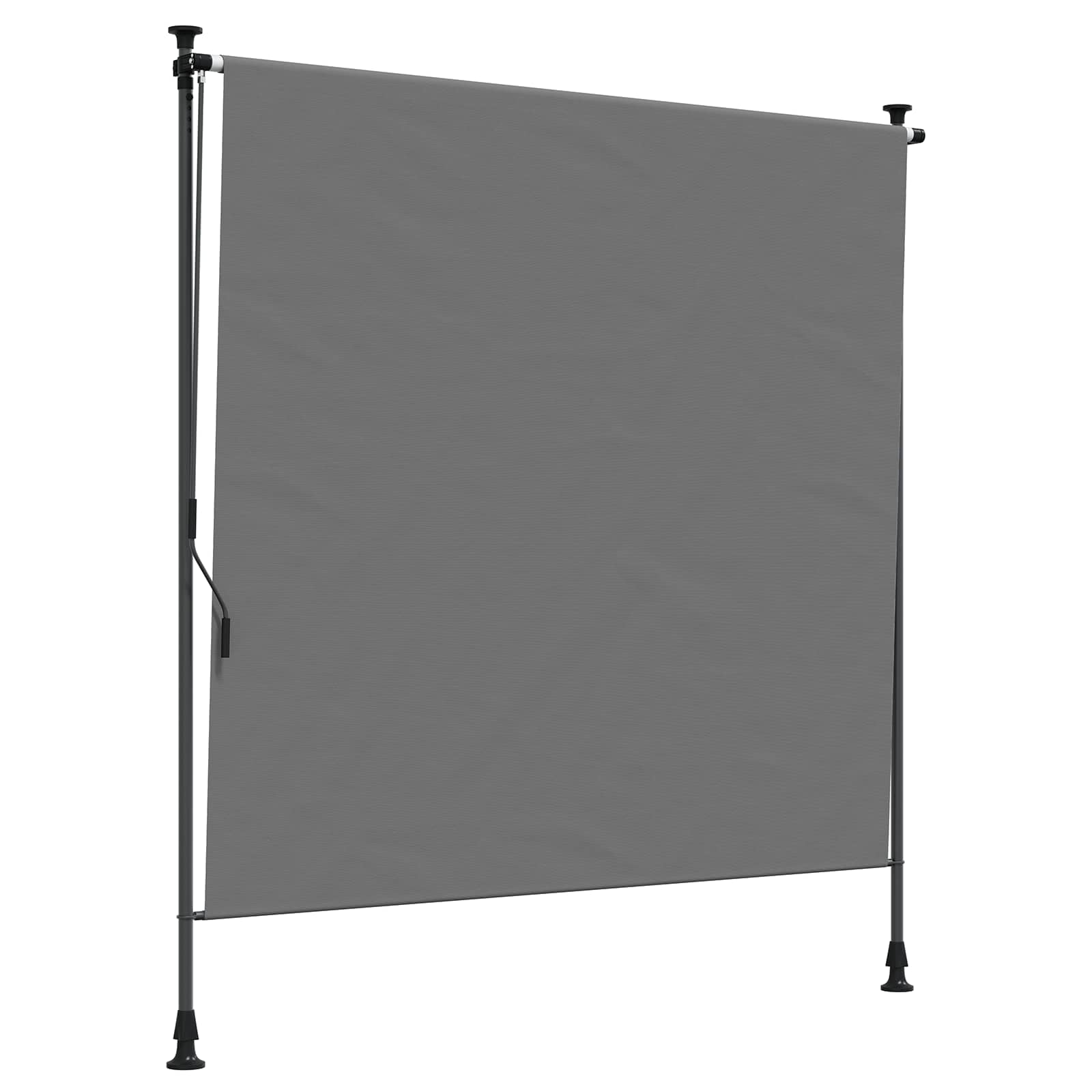 Cortina de Rodillo Exterior Antracita y Blanco 100 x 270 cm