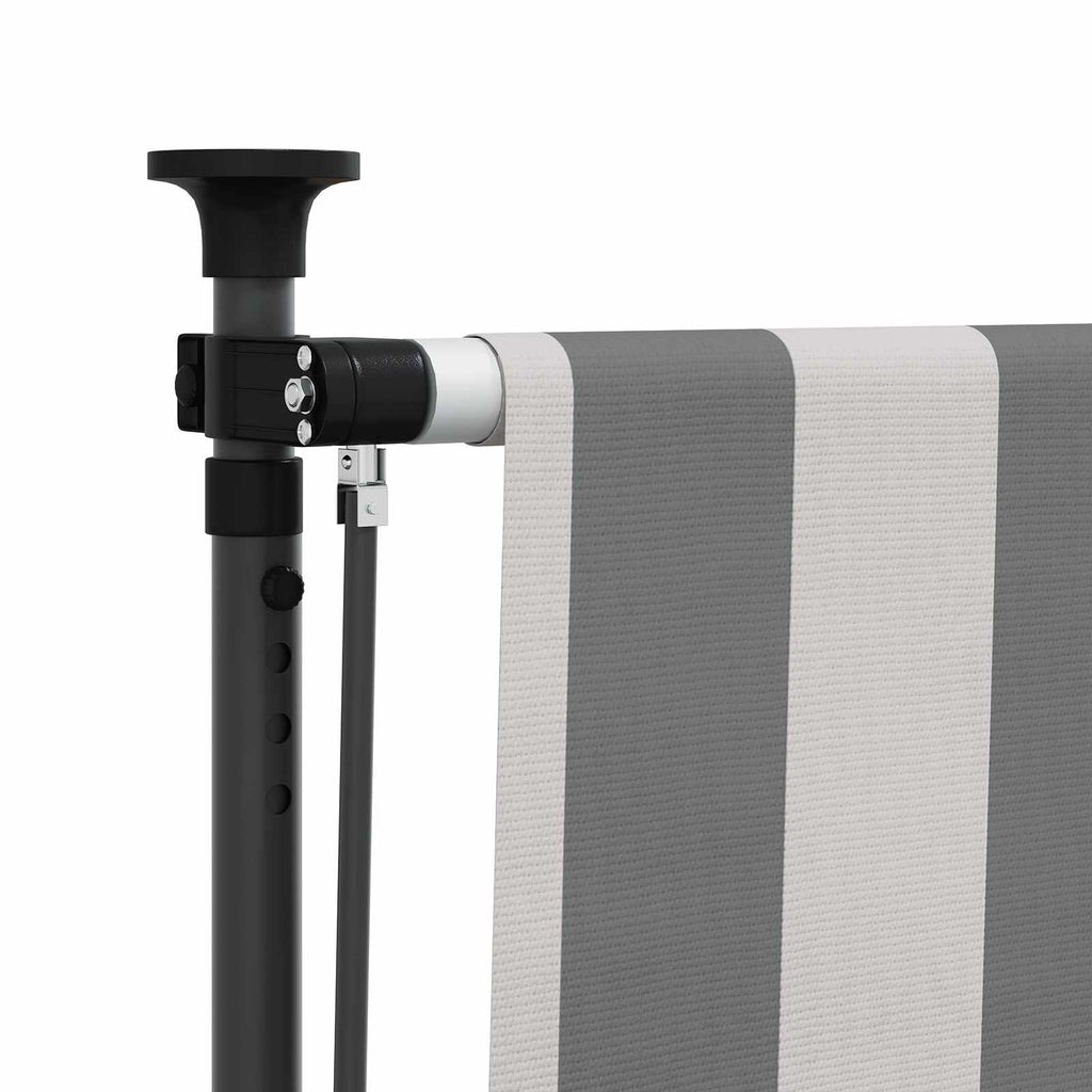 Cortina de Rodillo Exterior Antracita y Blanco 100 x 270 cm