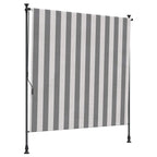 Cortina de Rodillo Exterior Antracita y Blanco 100 x 270 cm