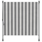 Cortina de Rodillo Exterior Antracita y Blanco 100 x 270 cm