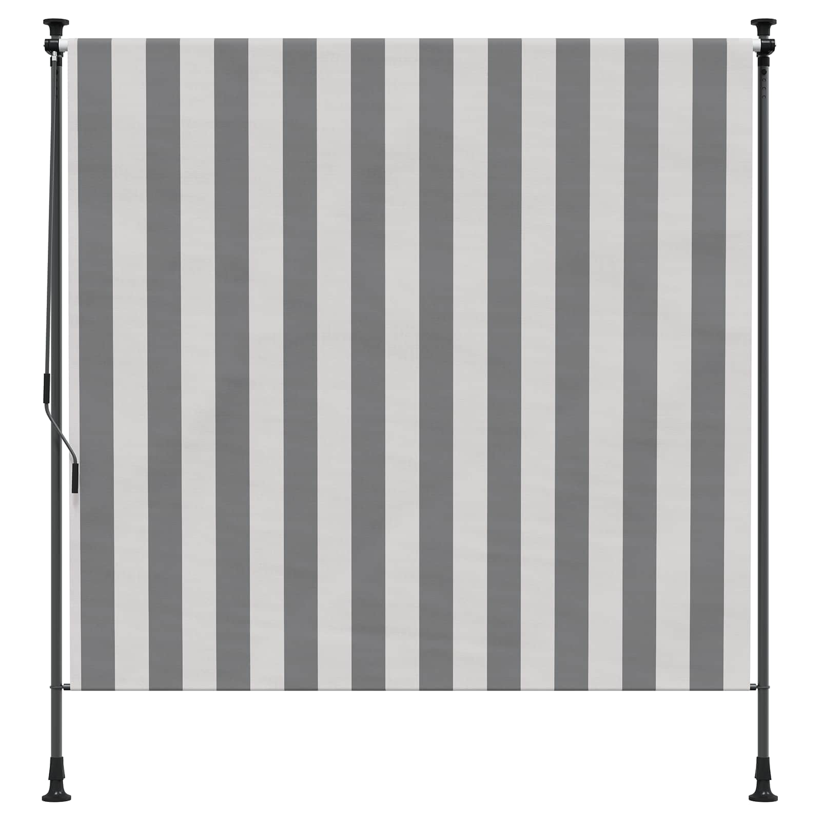 Cortina de Rodillo Exterior Antracita y Blanco 100 x 270 cm