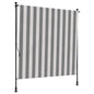 Estore de Rolo Exterior Antracite e Branco 100 x 270 cm