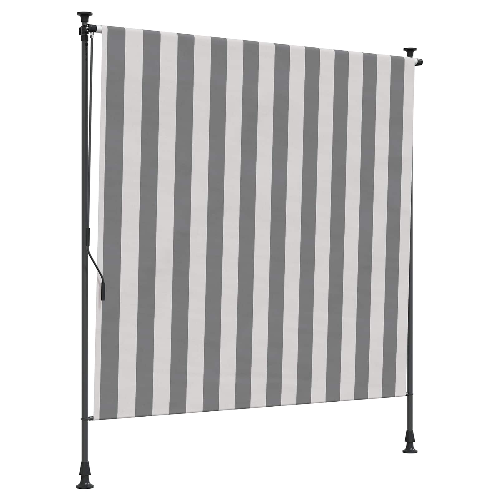 Cortina de Rodillo Exterior Antracita y Blanco 100 x 270 cm