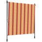 Estore de Rolo Exterior Antracite e Branco 100 x 270 cm