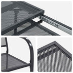Conjunto de Comedor de Jardín 7 pcs Gris antracita