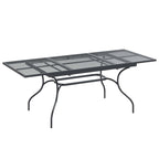 Conjunto de Comedor de Jardín 7 pcs Gris antracita