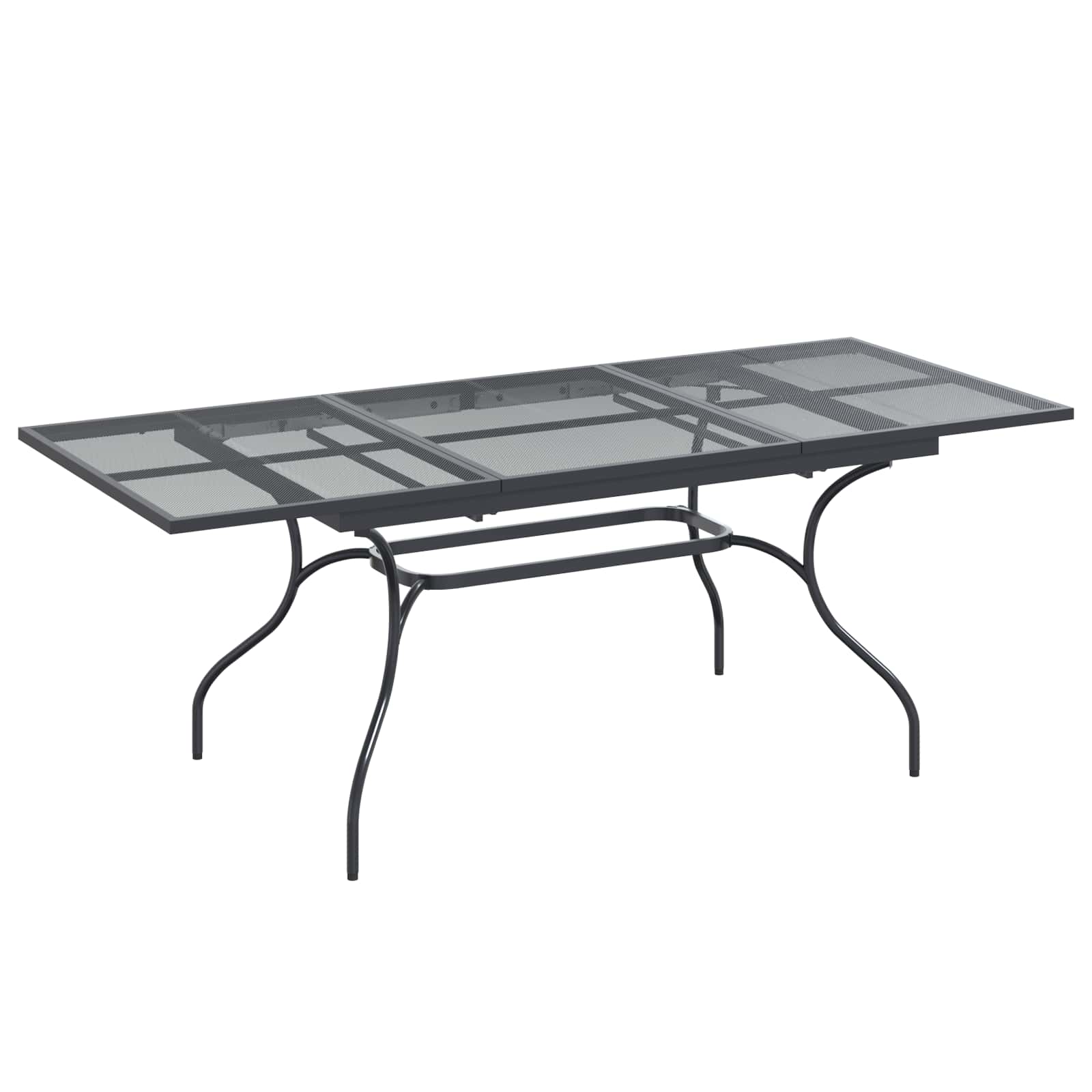 Conjunto de Comedor de Jardín 7 pcs Gris antracita