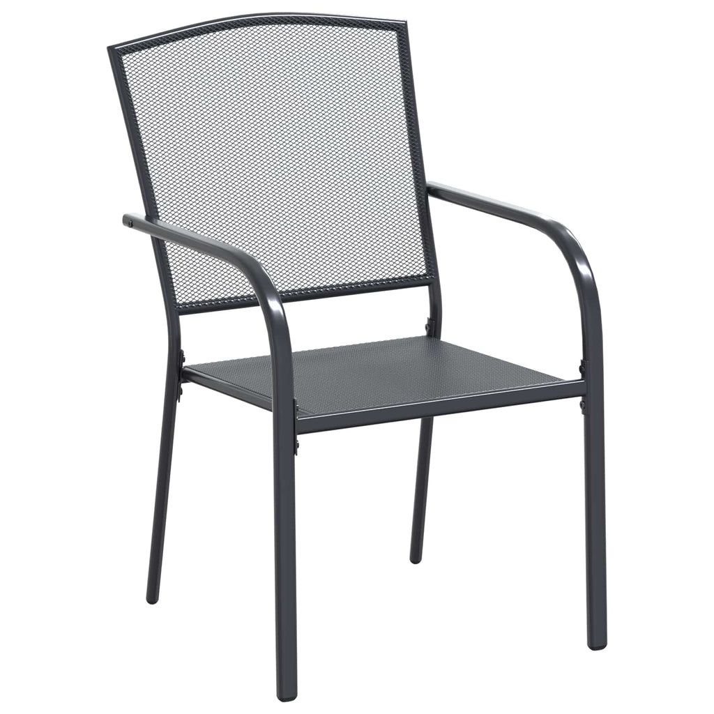 Conjunto de Comedor de Jardín 7 pcs Gris antracita