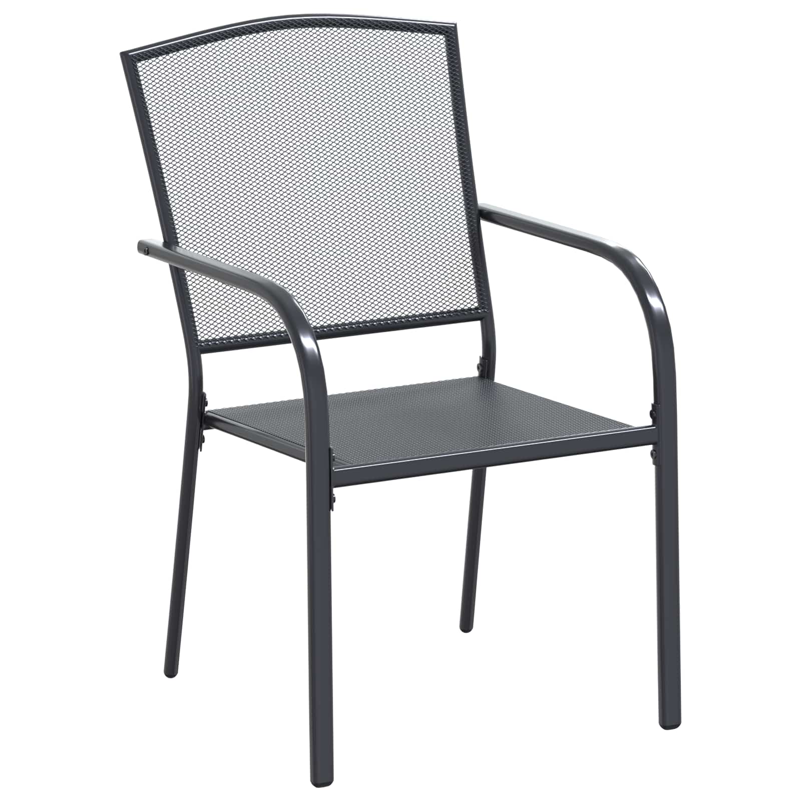 Conjunto de Comedor de Jardín 7 pcs Gris antracita