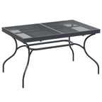 Conjunto de Comedor de Jardín 7 pcs Gris antracita