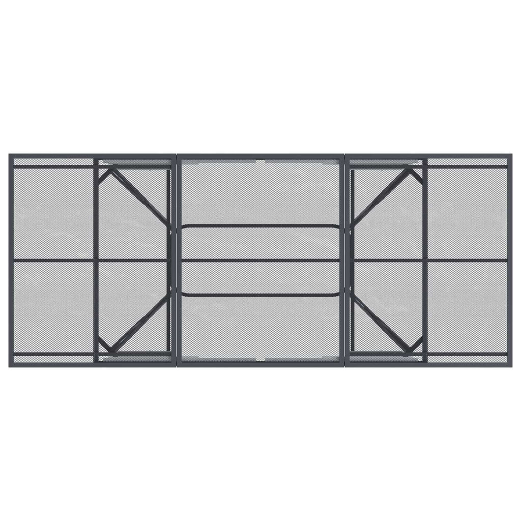 Conjunto de Comedor de Jardín 7 pcs Gris antracita