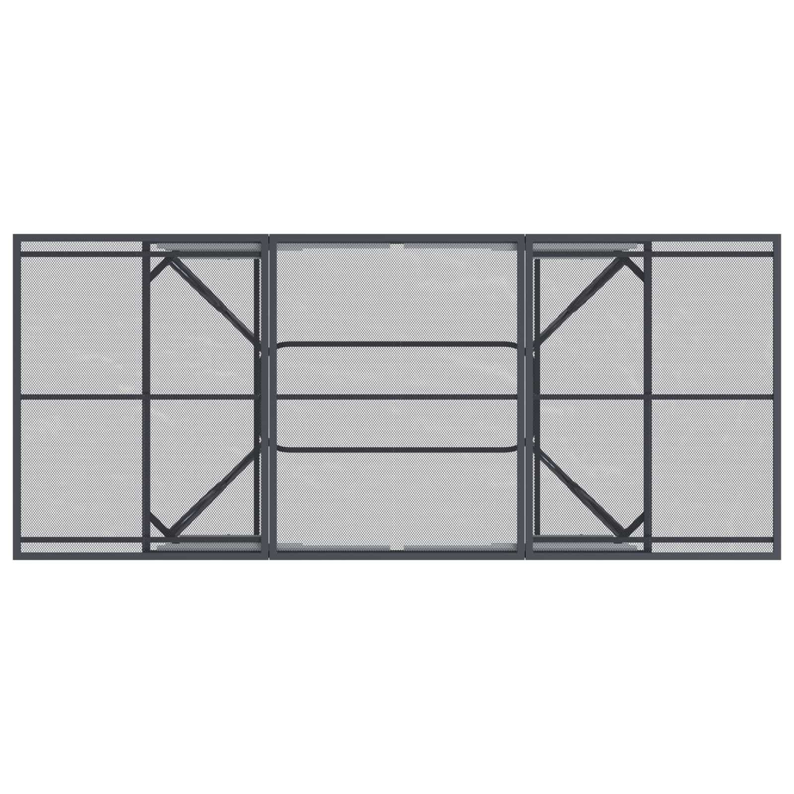 Conjunto de Comedor de Jardín 7 pcs Gris antracita