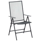 Conjunto de Comedor de Jardín 9 pcs Gris antracita