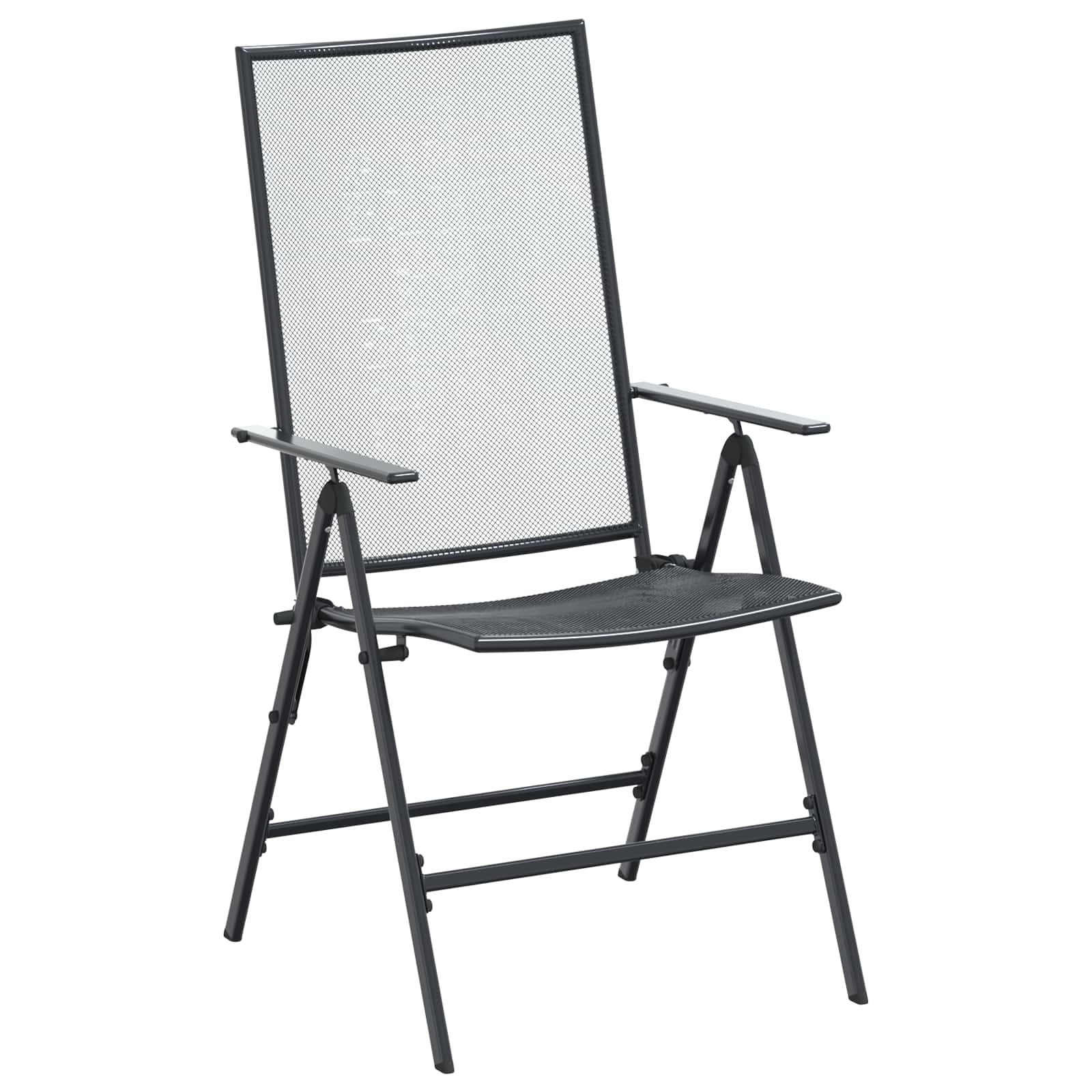 Conjunto de Comedor de Jardín 9 pcs Gris antracita