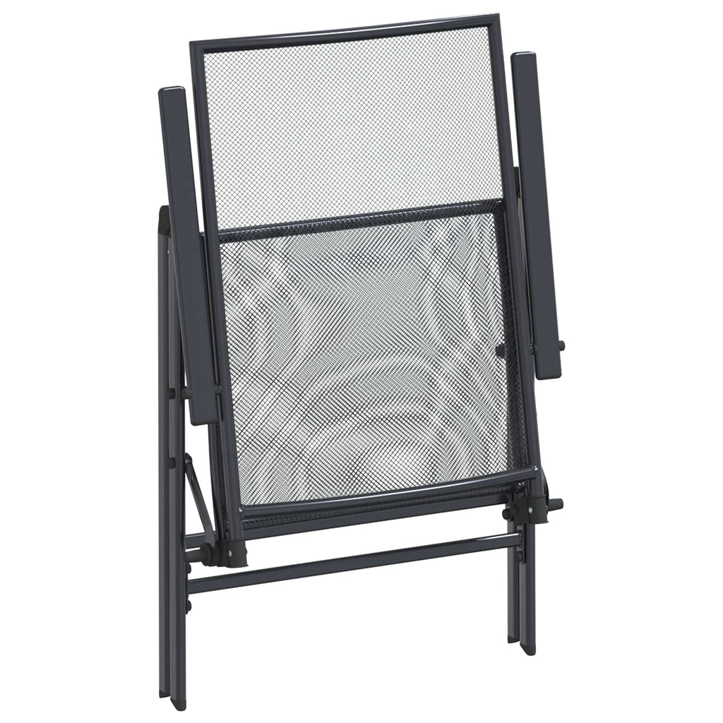 Conjunto de Comedor de Jardín 9 pcs Gris antracita