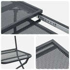 Conjunto de Comedor de Jardín 9 pcs Gris antracita