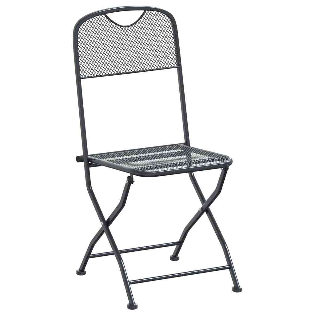 Conjunto de Comedor de Jardín 9 pcs Gris antracita