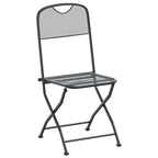 Conjunto de Comedor de Jardín 9 pcs Gris antracita