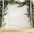 Banco Columpio Acero 105,5 x 61 x 56 cm Blanco antiguo