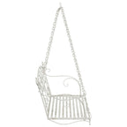 Banco Columpio Acero 105,5 x 61 x 56 cm Blanco antiguo