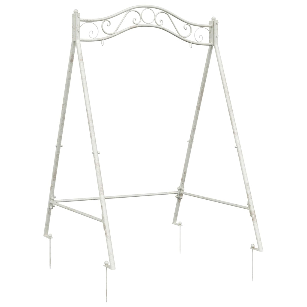 Estructura de columpio Blanco antiguo 113 x 121,5 x 168 cm