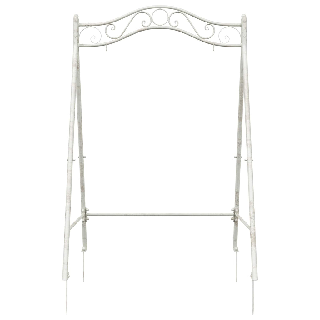 Estructura de columpio Blanco antiguo 113 x 121,5 x 168 cm