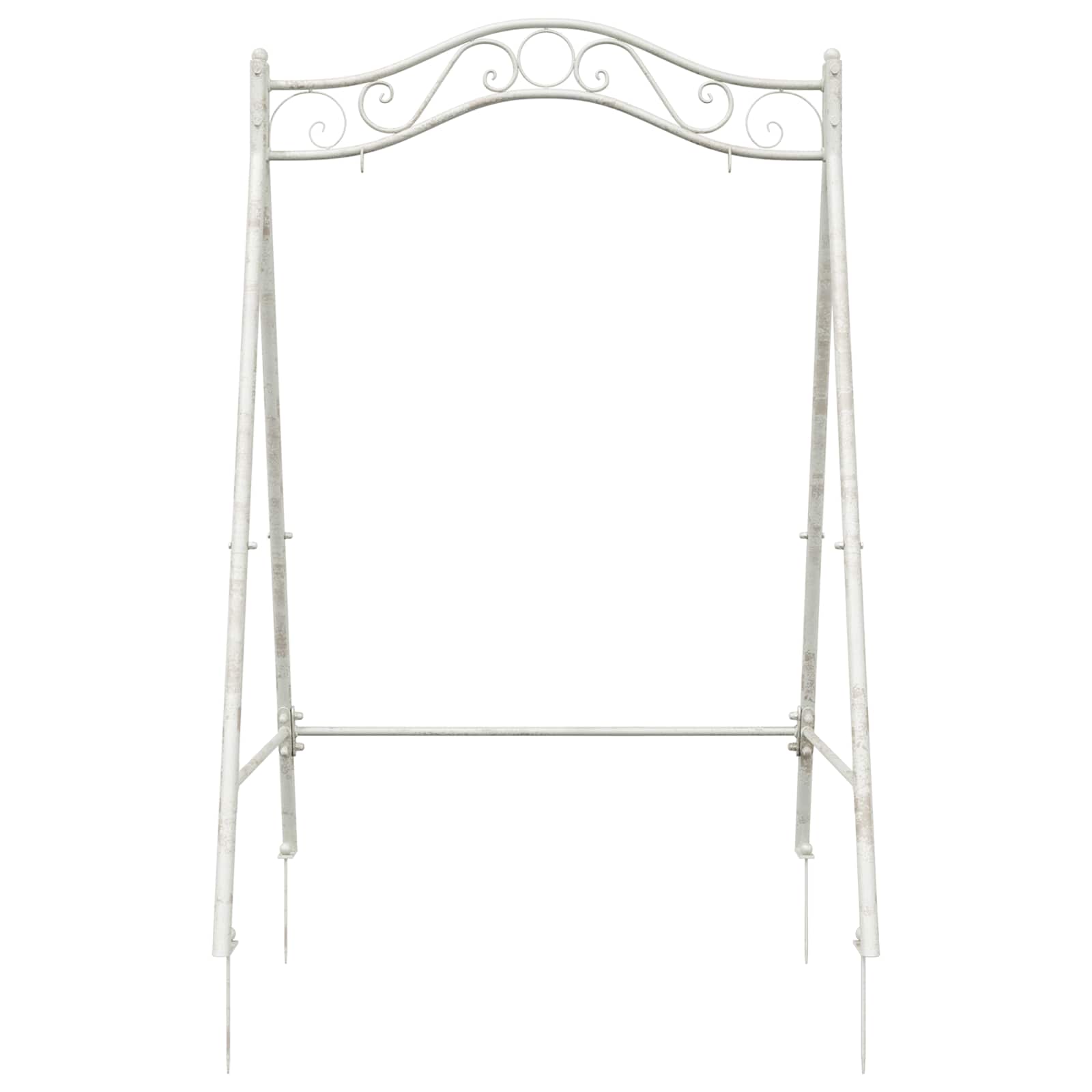 Estructura de columpio Blanco antiguo 113 x 121,5 x 168 cm