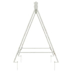 Estructura de columpio Blanco antiguo 113 x 121,5 x 168 cm