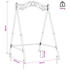 Estructura de columpio Blanco antiguo 113 x 121,5 x 168 cm