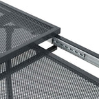 Mesa de Comedor de Malla Extensible Gris antracita Acero