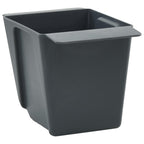 Cajas de flores para palets Euro 12 pcs Gris 13,5 x 9 x 9,5 cm