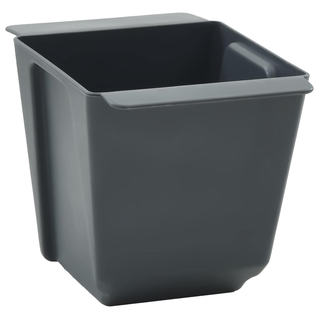 Cajas de flores para palets Euro 12 pcs Gris 13,5 x 9 x 9,5 cm