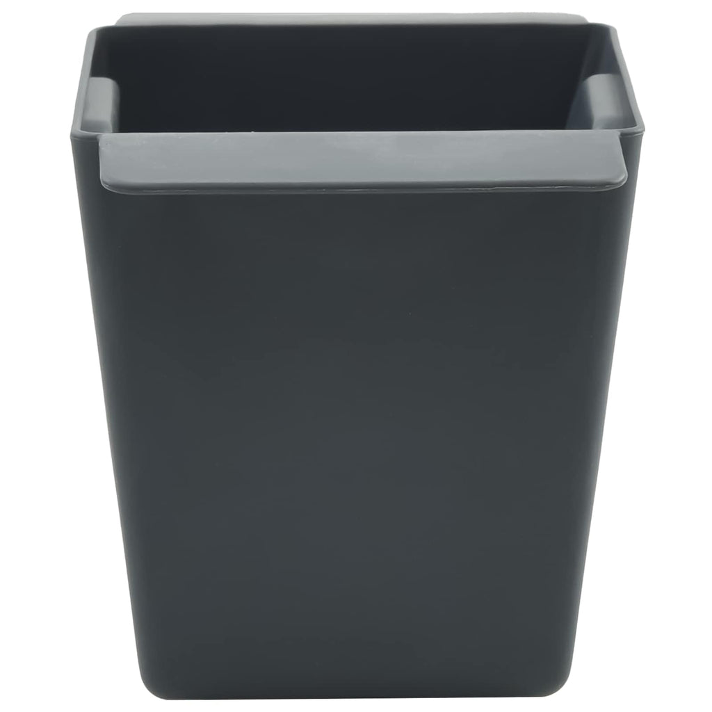 Cajas de flores para palets Euro 12 pcs Gris 13,5 x 9 x 9,5 cm