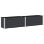 Raised Planter Grey 100 x 30 36 cm