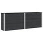 Raised Planter Grey 100 x 30 36 cm